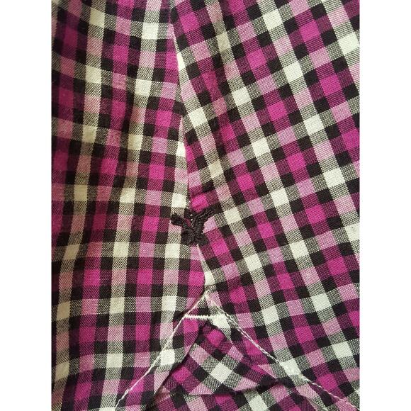 American Eagle Outfitters AEO Women's Plaid Purple Button Up Shirt Size S - Picture 7 of 9